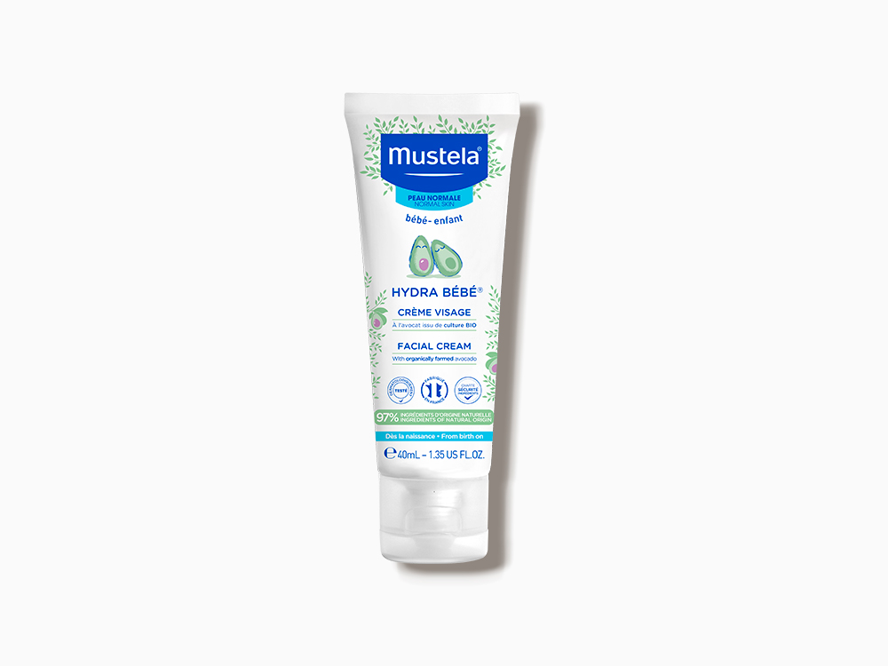  Mustela Hydra Bebe Face Cream - Daily Baby Moisturizer with  Natural Avocado, Jojoba Oil - 1.35 fl. oz : Baby