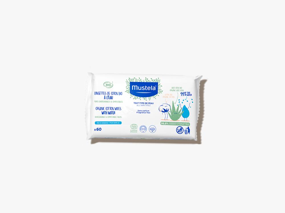 Organic Water Wipes with Cotton and Aloe