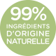 99% d'ingrédient d'origine naturelle